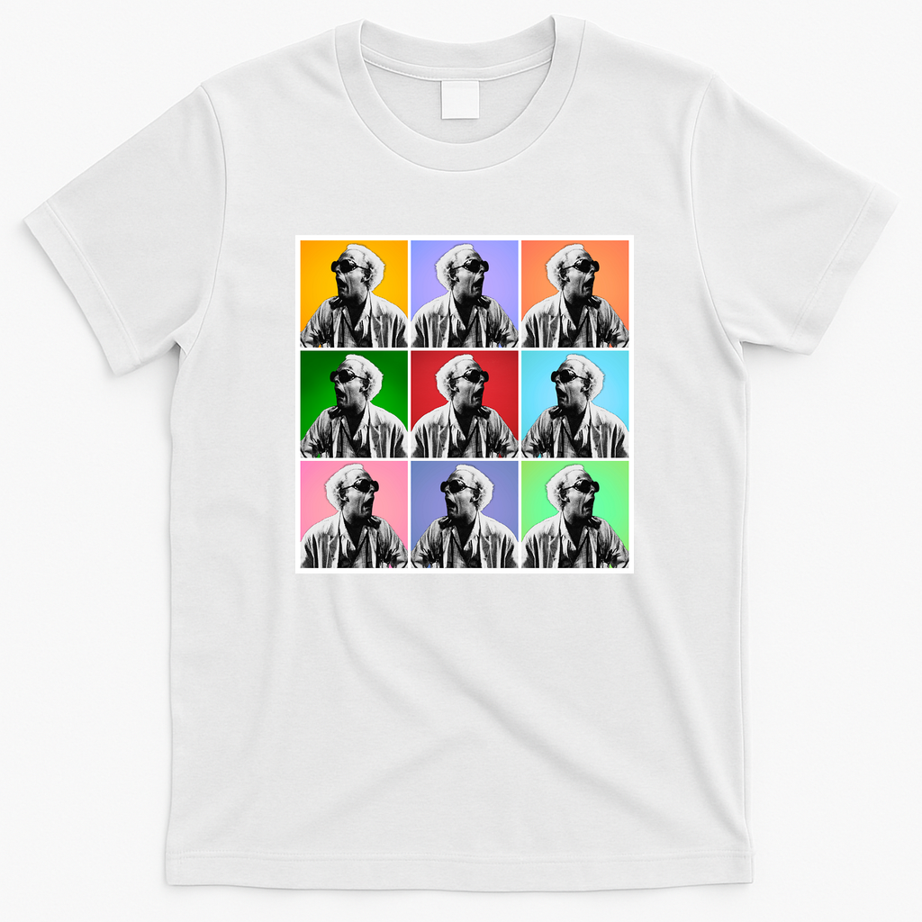 Doc Brown Great Scott Pop Art T-Shirt - White