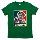 Doc Brown Back to the Future Distressed Graphic Tee - Irish Green