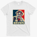 Doc Brown Back to the Future Distressed Graphic Tee - White