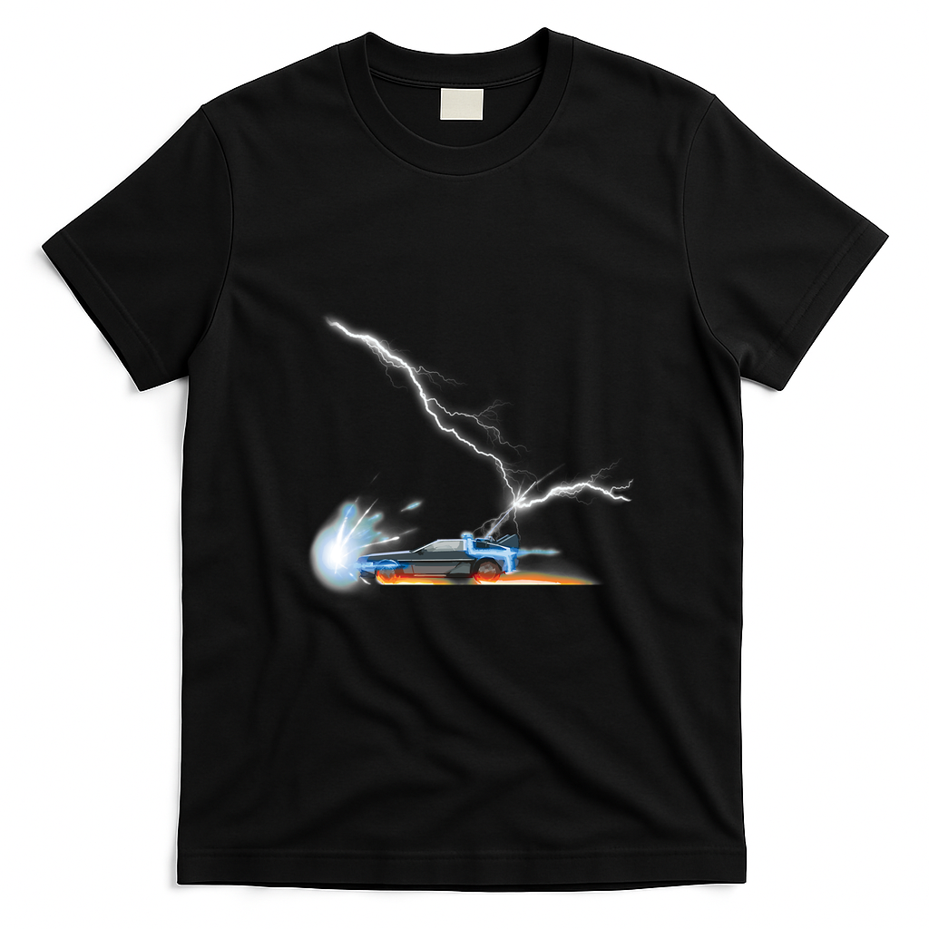 Back to the Future Old-School T-Shirt - Black