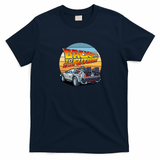 Back to the Future DMC DeLorean Distressed Graphic Tee - Navy Blue
