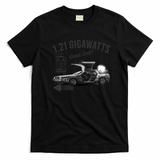 Back to the Future 1.21 Gigawatts DeLorean Car Retro Graphic Tee - Black