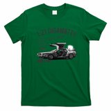 Back to the Future 1.21 Gigawatts DeLorean Car Retro Graphic Tee - Irish Green