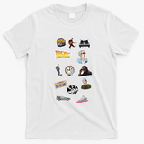Back to the Future 1985 Retro Graphic Tee - White