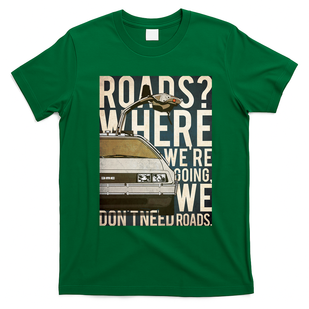 Back to the Future Celluloid Retro Graphic Tee - Irish Green