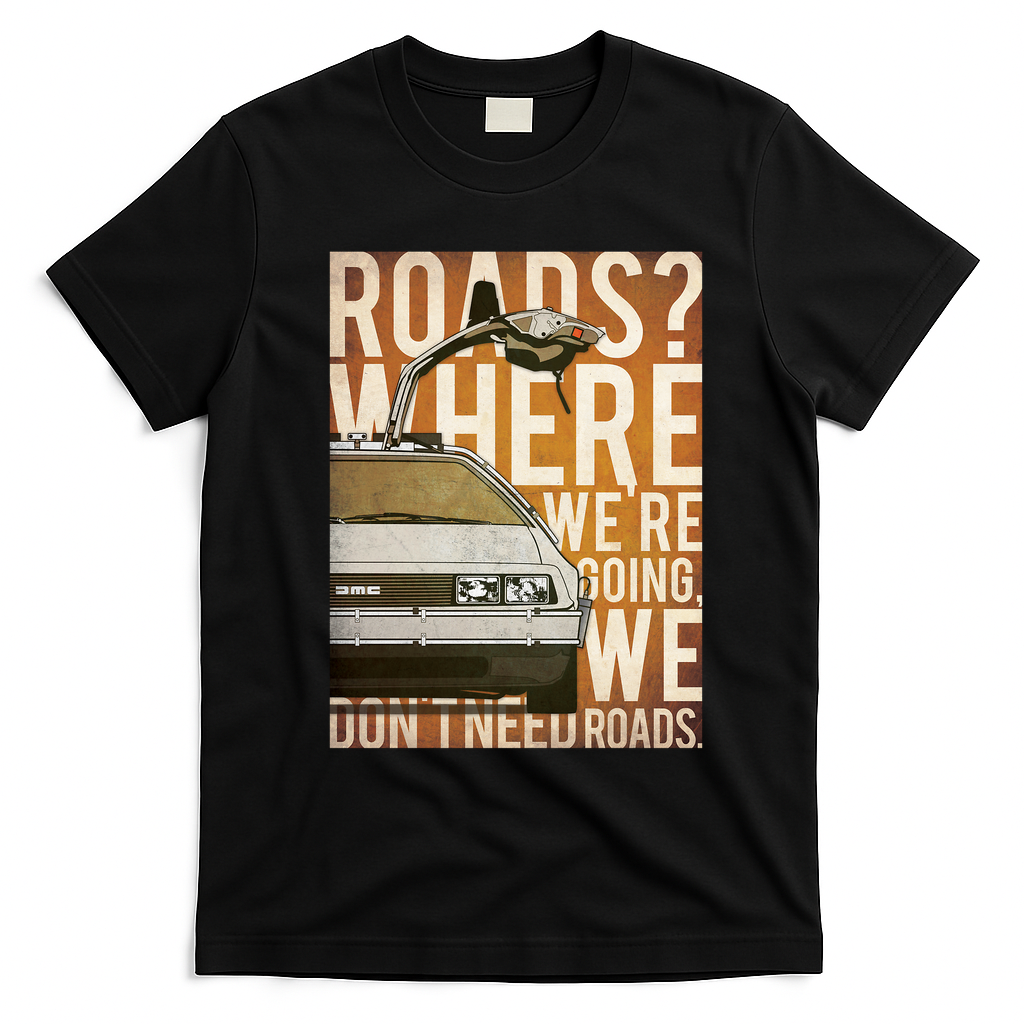Back to the Future Celluloid Retro Graphic Tee – Edition 2 - Black