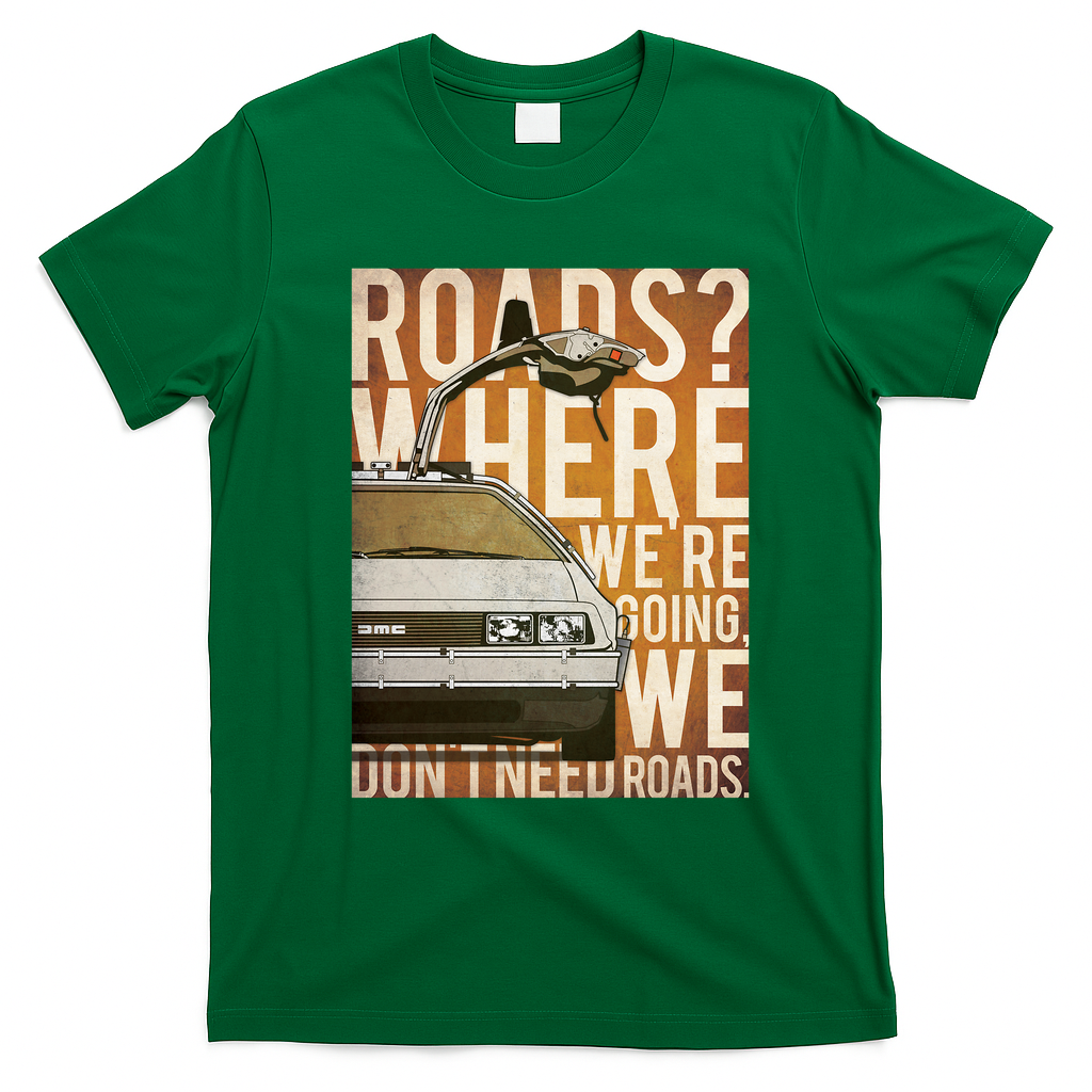 Back to the Future Celluloid Retro Graphic Tee – Edition 2 - Irish Green