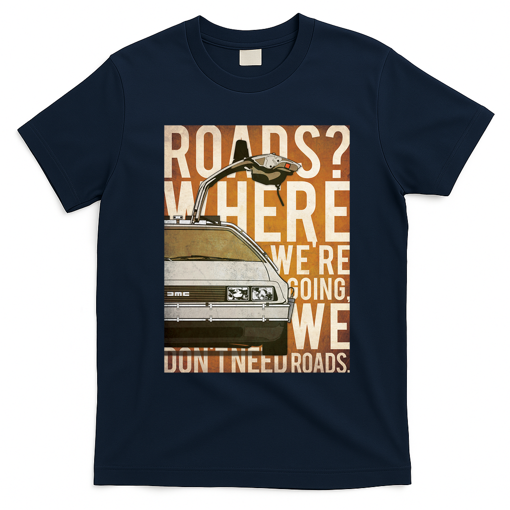 Back to the Future Celluloid Retro Graphic Tee – Edition 2 - Navy Blue