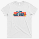 Back to the Future DeLorean time machine Graphic T-Shirt - White