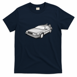 Back to the Future DeLorean Heritage T-Shirt - Navy Blue