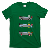 Back to the Future DeLorean Graphic T-Shirt - Irish Green
