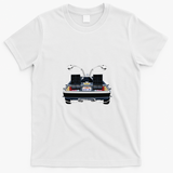 Back to the Future OUTATIME DeLorean Tee - White