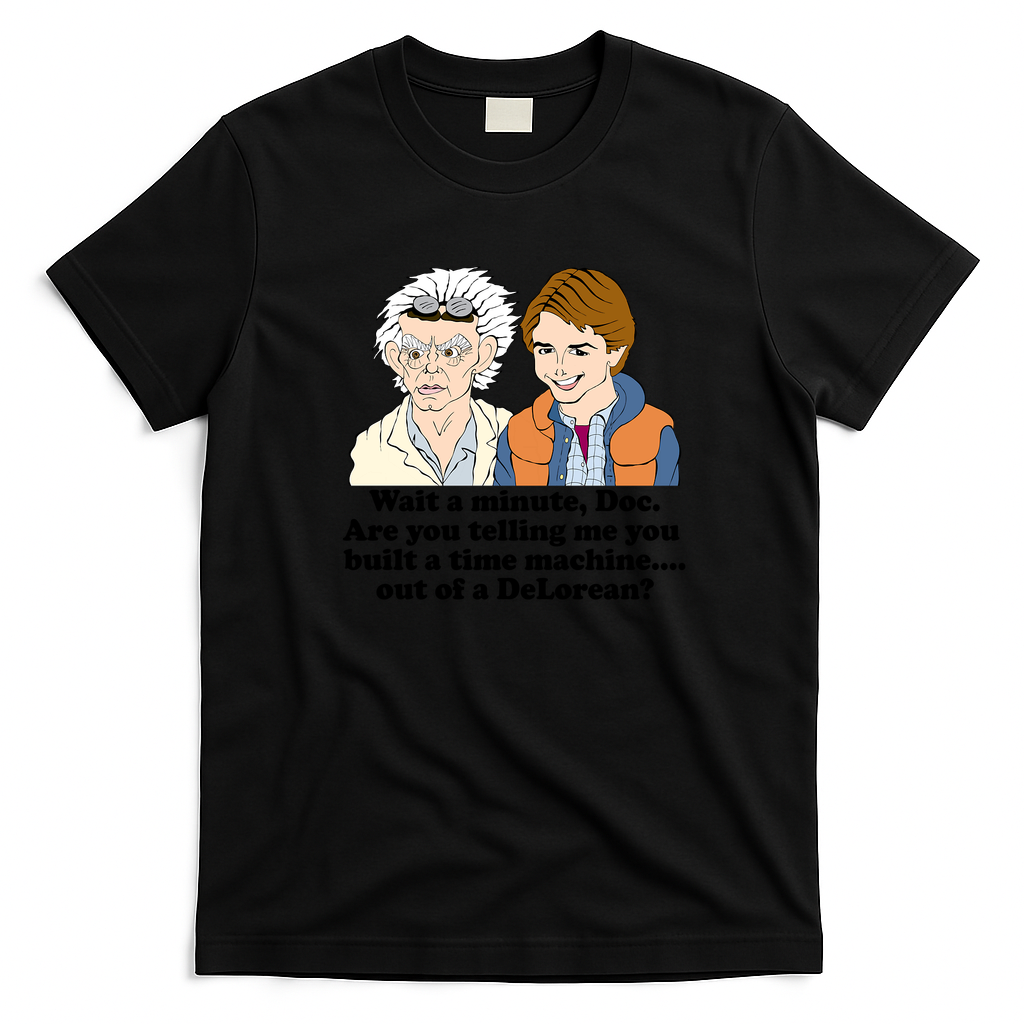 Back to the Future Sci-Fi T-Shirt - Black
