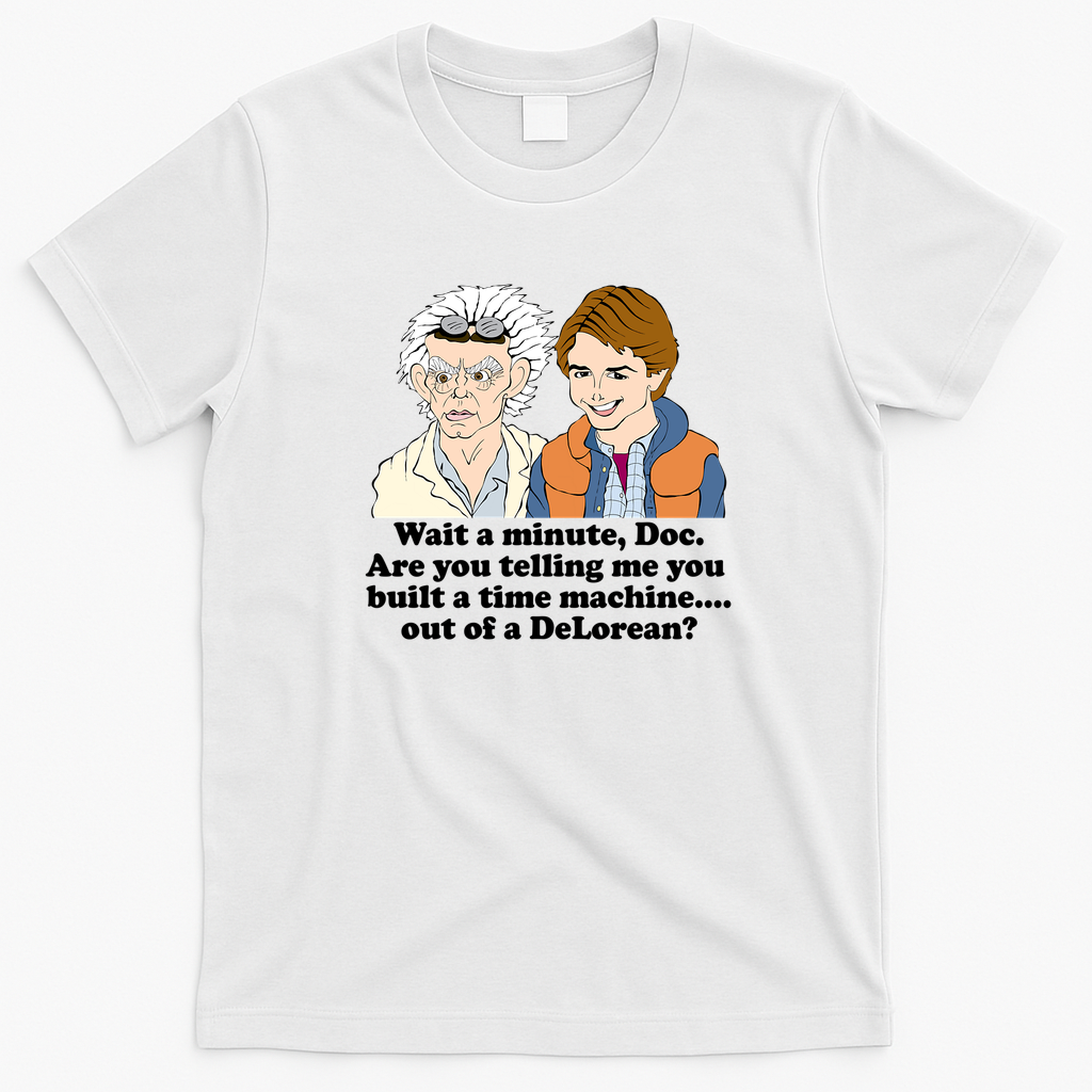 Back to the Future Sci-Fi T-Shirt - White