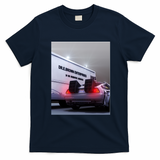 Twin Pines Mall California DeLorean T-Shirt - Navy Blue
