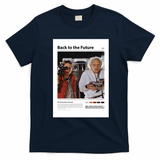 Back to the Future Movie Poster T-Shirt - Navy Blue