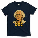 Back to the Future McFly Retro Graphic Tee - Navy Blue
