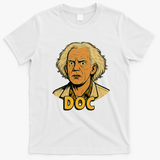 Back to the Future McFly Retro Graphic Tee - White
