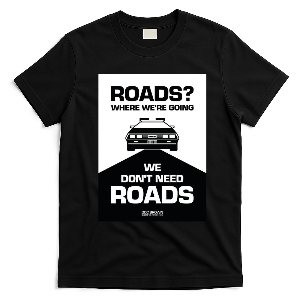 Back to the Future ’80s Time Machine Tee - Black