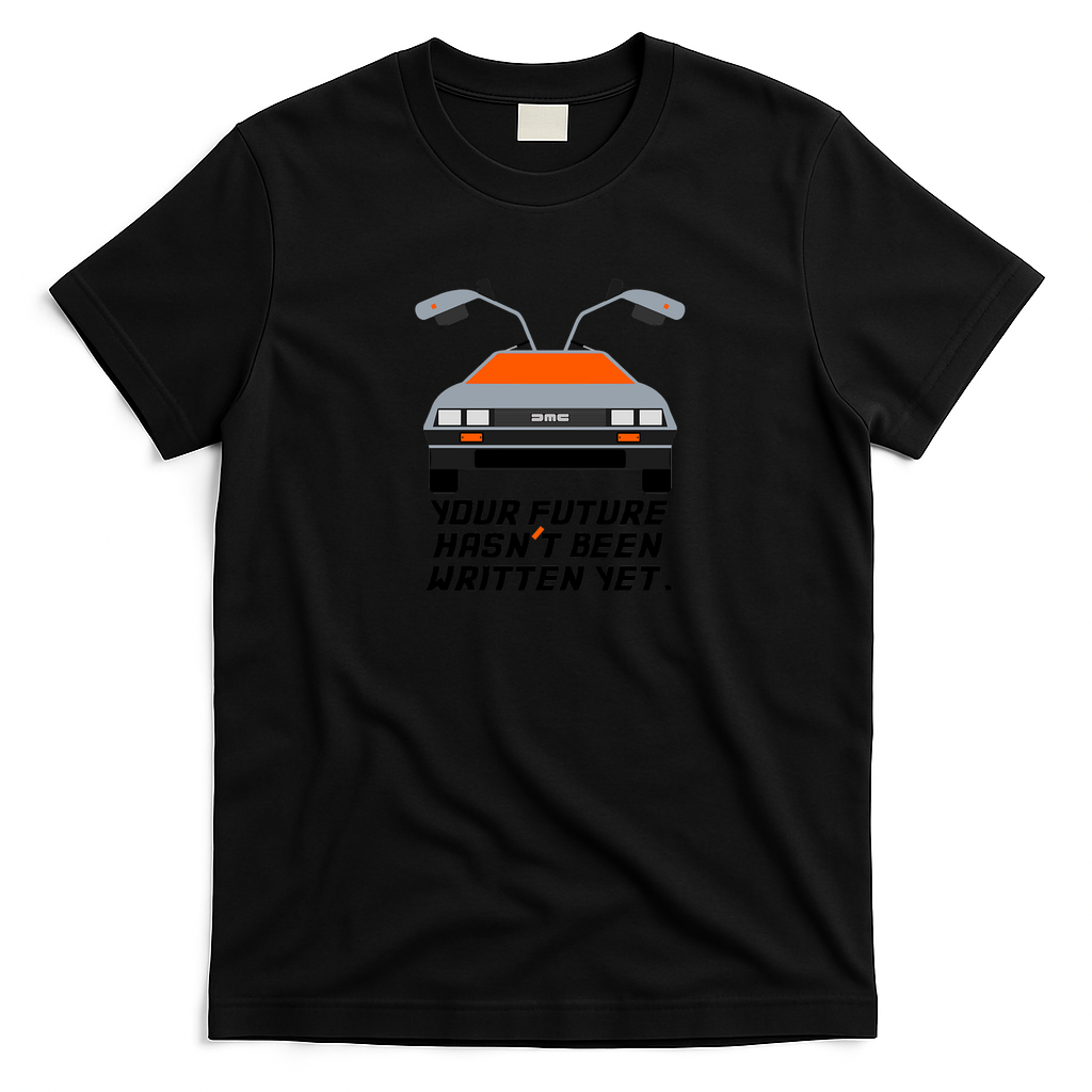 Back to the Future Retro Graphic Tee - Black