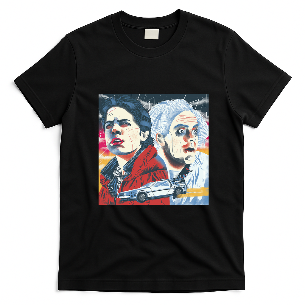Back to the Future Graphic T-Shirt - Black