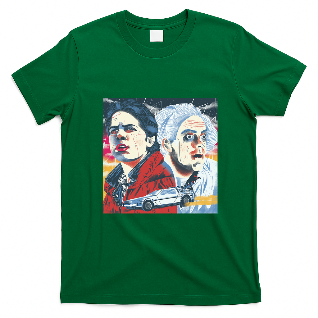 Back to the Future Graphic T-Shirt - Irish Green