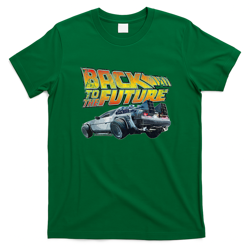Back to the Future Vintage Logo Tee - Irish Green