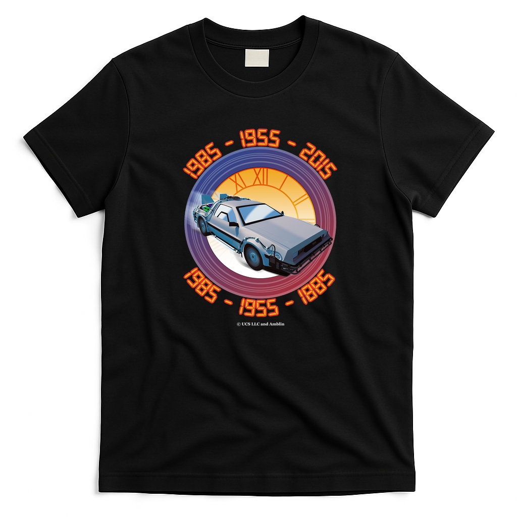 Back to the Future Bold Graphic Tee - Black
