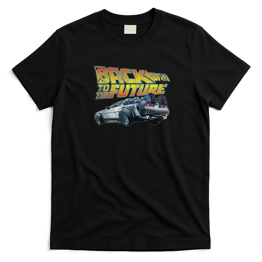 Back to the Future Retro Graphic Tee – Edition 2 - Black