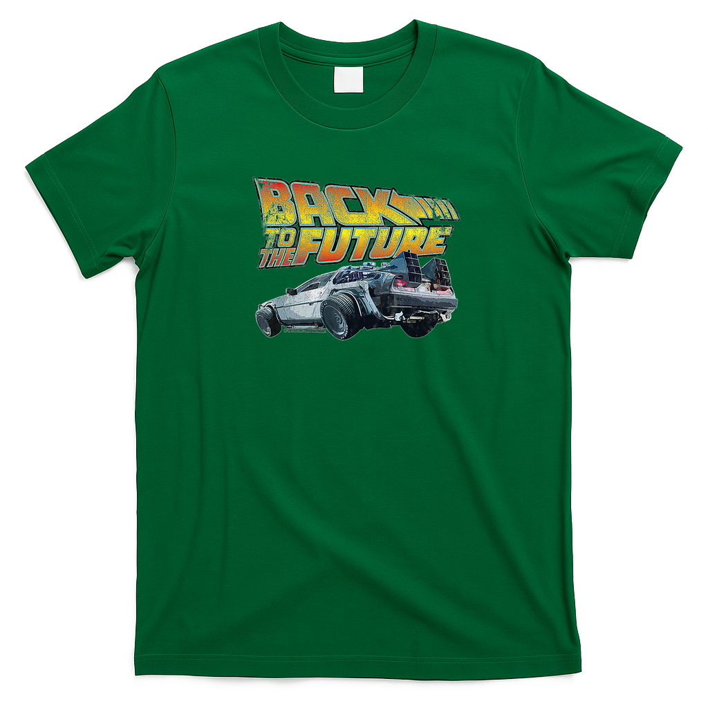 Back to the Future Retro Graphic Tee – Edition 2 - Irish Green