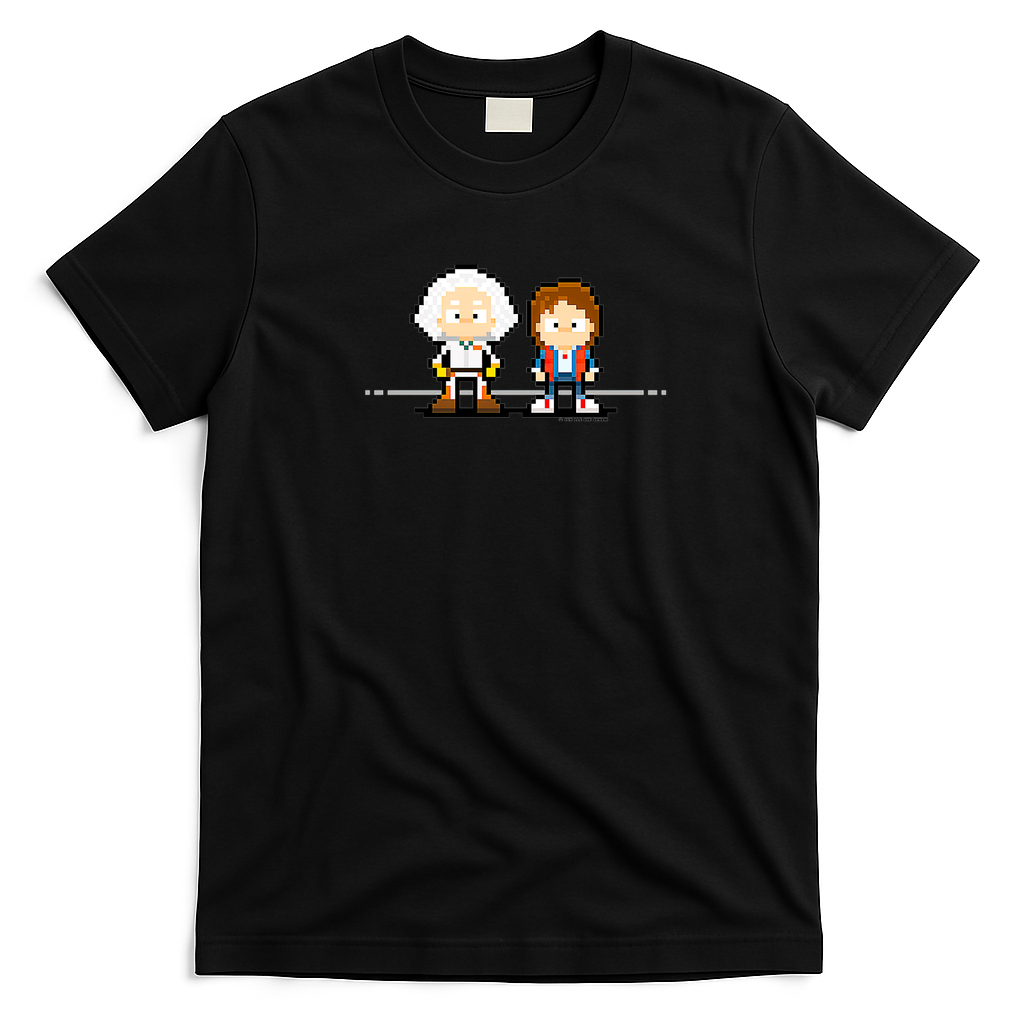 Back to the Future Classic Logo T-Shirt - Black