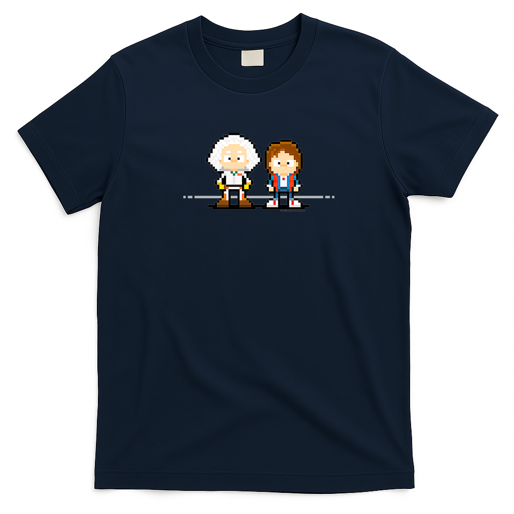 Back to the Future Classic Logo T-Shirt - Navy Blue