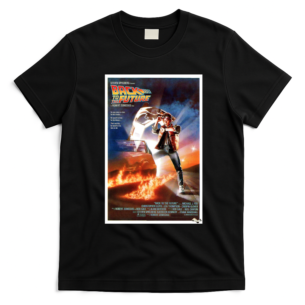 Back to the Future Vintage T-Shirt - Black