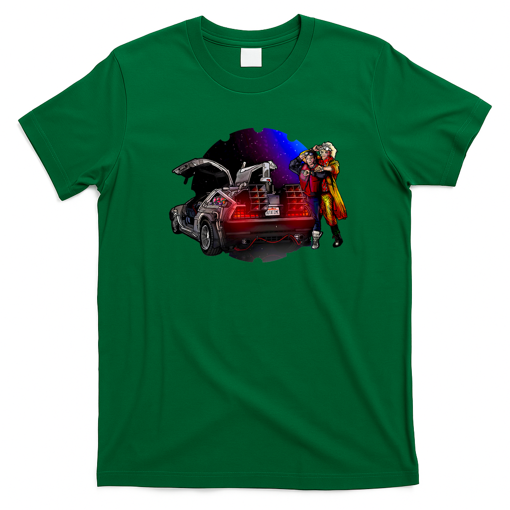 Back to the Future Classic Graphic Tee - Irish Green