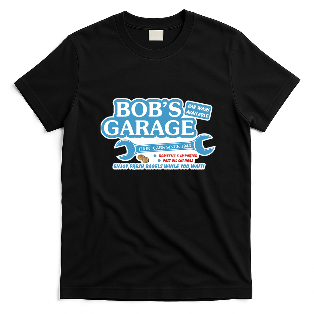 Bob's Garage (Schitt's Creek) Vintage T-Shirt - Black