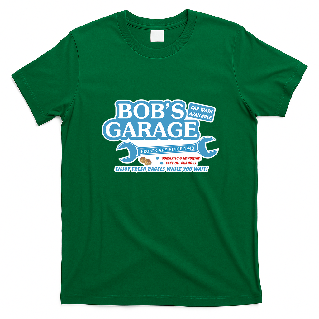 Bob's Garage (Schitt's Creek) Vintage T-Shirt - Irish Green