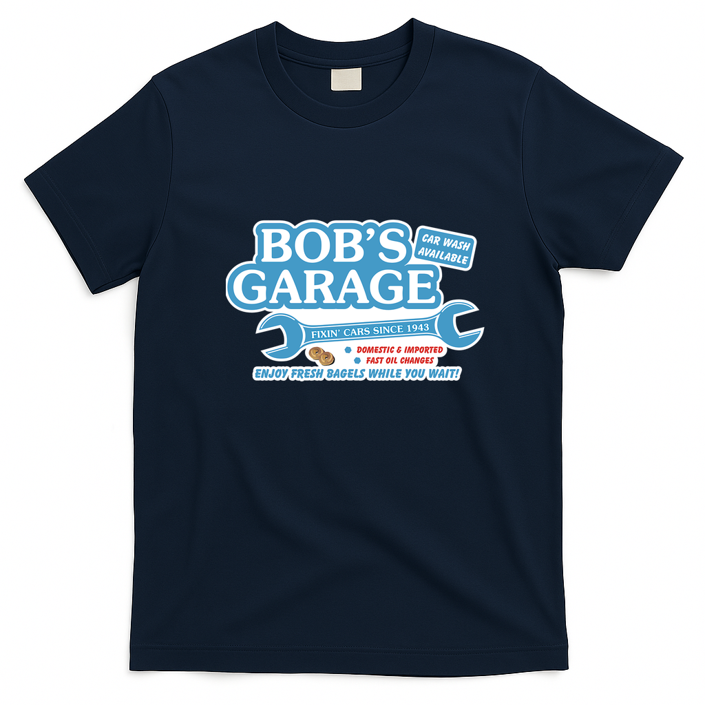 Bob's Garage (Schitt's Creek) Vintage T-Shirt - Navy Blue