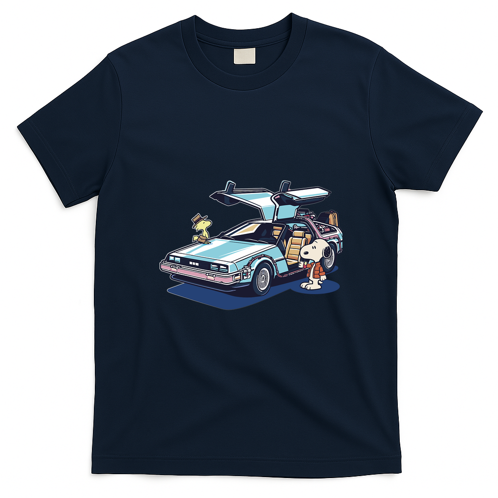 Back to the Holiday Retro Graphic Tee - Navy Blue