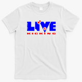 Live & Kicking Retro Graphic Tee - White
