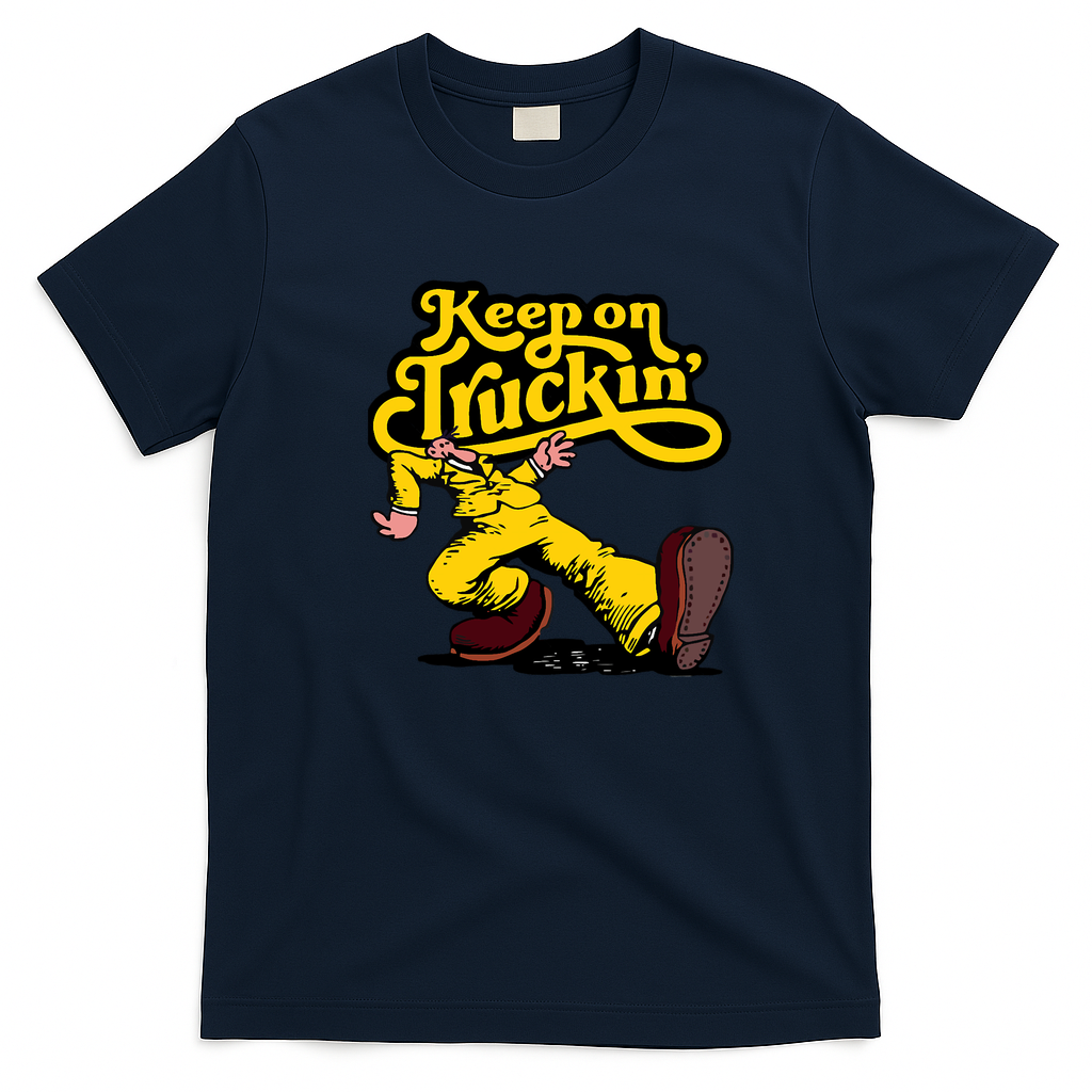 Ed Roth Inspired Classic Hot Rod T-Shirt - Navy Blue