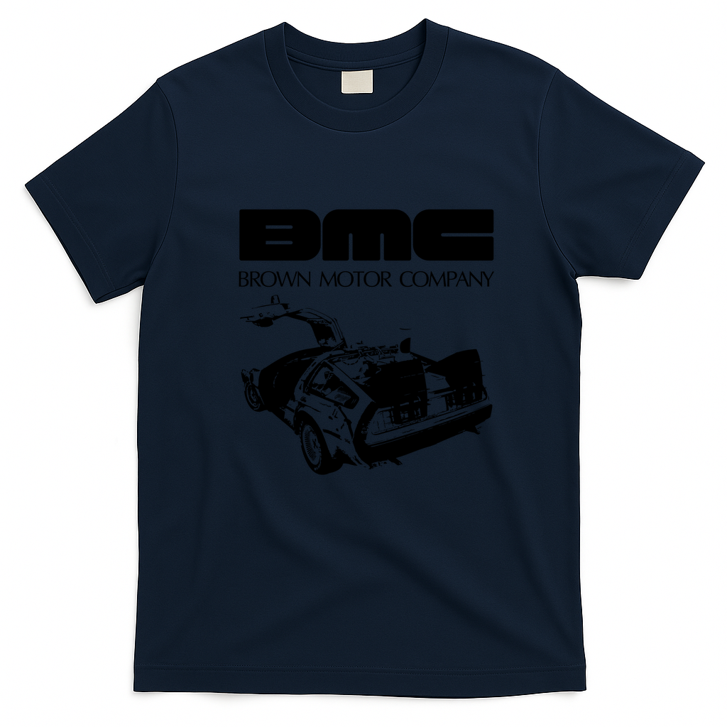 Brown Motor Company II Vintage T-Shirt - Navy Blue