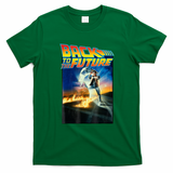 Back to the Future Movie Poster Retro Graphic Tee - Irish Green