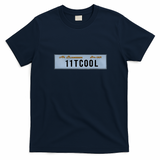 No Blueberries License Plate T-Shirt - Navy Blue