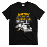 Burning Oil Vintage Trucker T-Shirt - Black