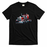 Big Red Kenworth Truck T-Shirt - Black