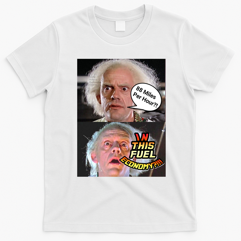 Slow Down and Save Future Gas T-Shirt - White