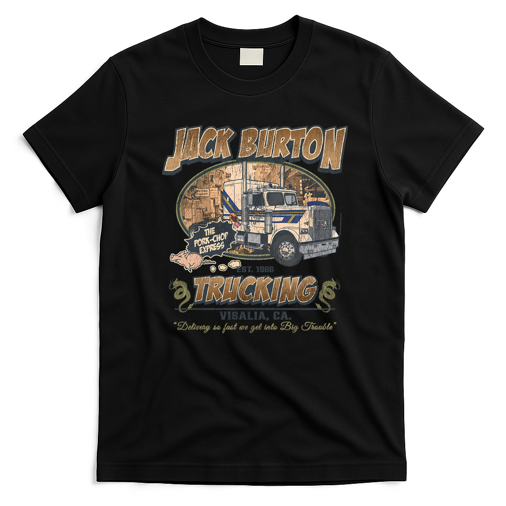 Big Trouble Trucking Co. Vintage Logo T-Shirt - Black