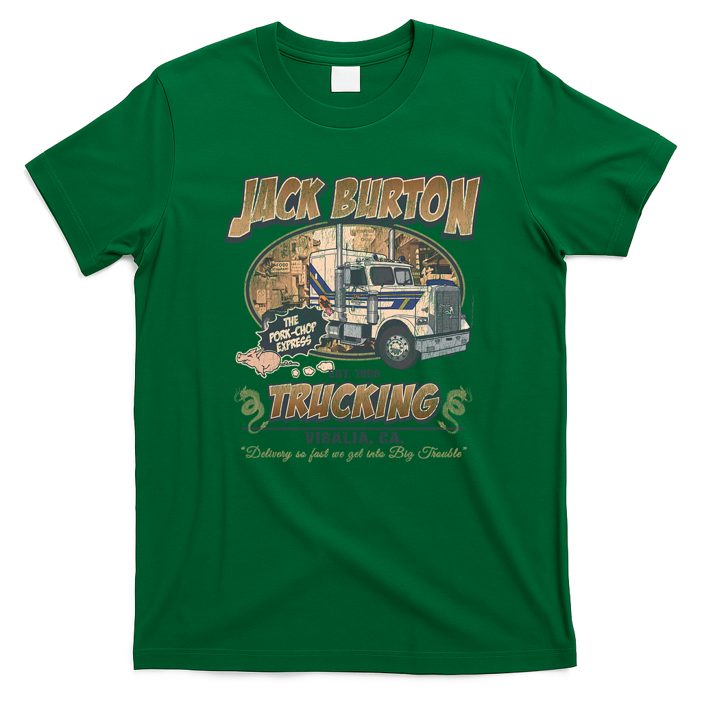 Big Trouble Trucking Co. Vintage Logo T-Shirt - Irish Green