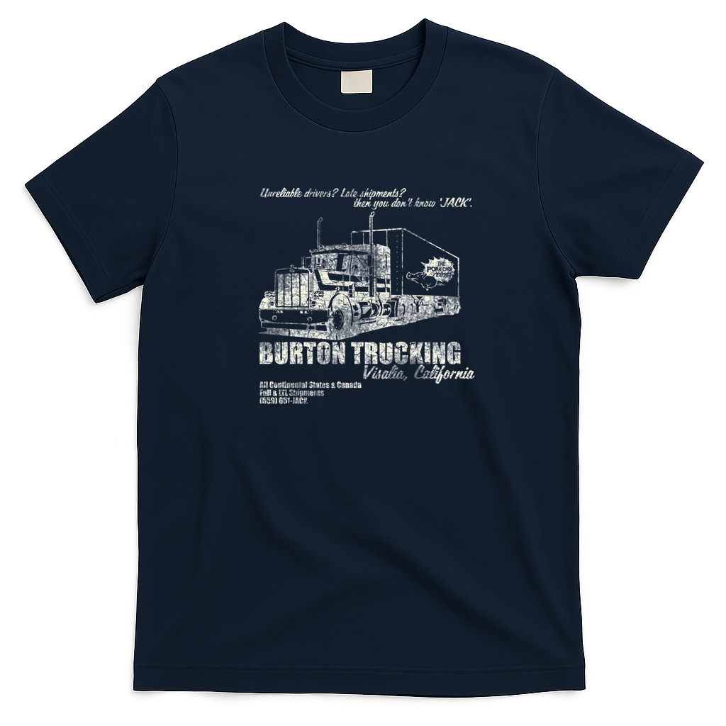 Burton Trucking Vintage Workwear Tee - Navy Blue