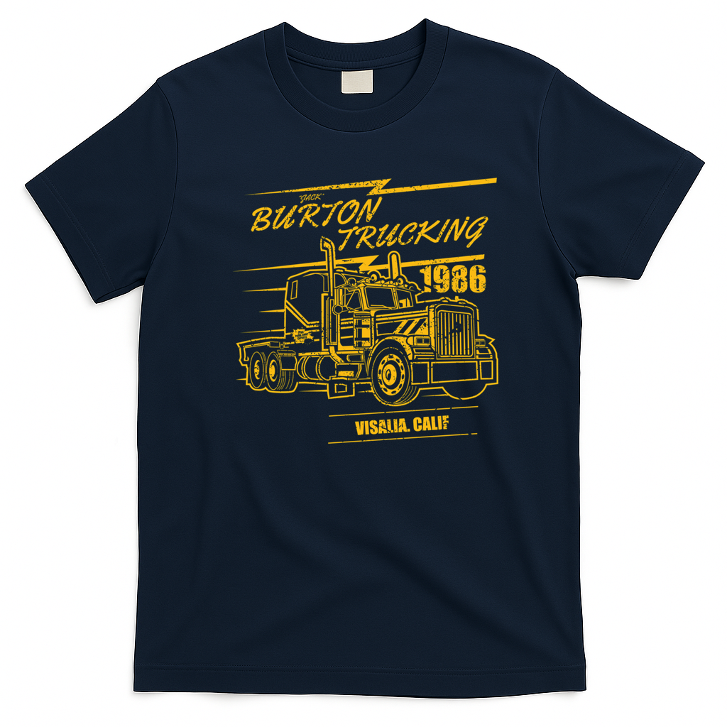 Burton Trucking Bold Logo Tee - Navy Blue